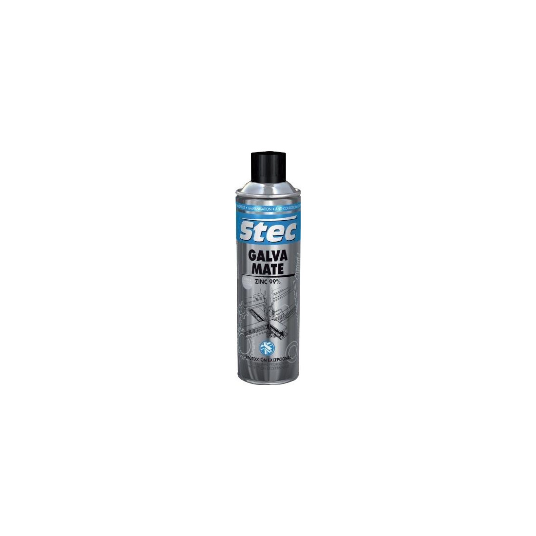 Spray Galvanizado 31733 GALVA MATE 500 ml Krafft