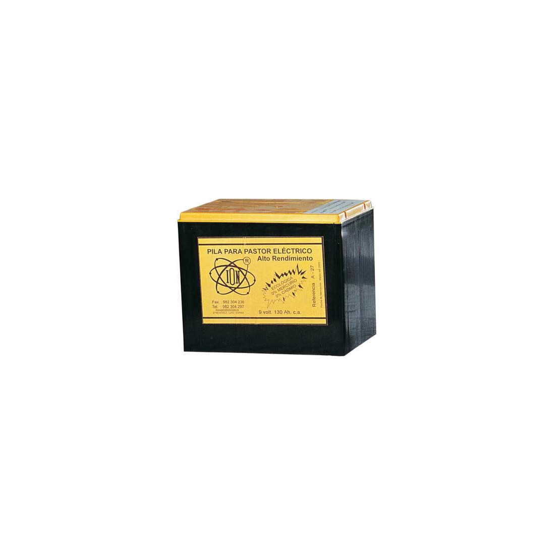 Pila pastor alcalina 9V 170AH Modelo A-127 ION