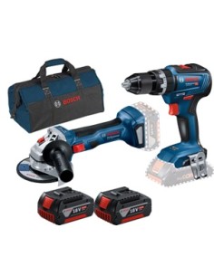 Bosch TALADRO percutor GSB 18V-55 2BAT 4,0AH + AMOLADORA GWS18V-7