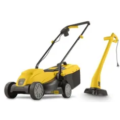 Cortacésped eléctrico 32cm 1300W POWXG6212T + cortabordes Powerplus