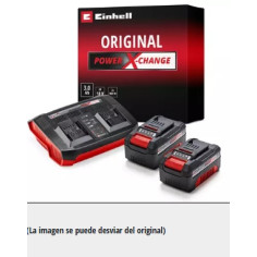 Einhell Starter kit 2 baterías + cargador doble 2x 3,0Ah 18 V 4512083