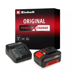 Einhell 4512042 Kit cargador + batería 18V 4.0 Ah Power X-Change PXC Twin-Pack