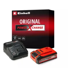 Einhell 4512159 kit cargador + batería Power-X-Change 18V 4.0 Ah PLUS