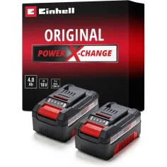 Einhell 4511489 Pack 2 baterías 18 V 4,0 Ah Power X-Change PXC Twin-Pack