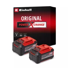 Pack 2 baterías 18V 5,2 Ah Einhell 4511526 Power X-Change PXC Twin-Pack