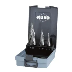 Juego 3 brocas escalonadas HSS 101026RO RUKO