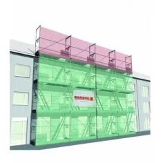 Malla protección fachada 3X20 mts. verde 501190204111 Rombull