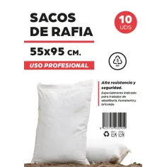 Sacos rafia 55X95 pack 10 Unidades Tecnopacking