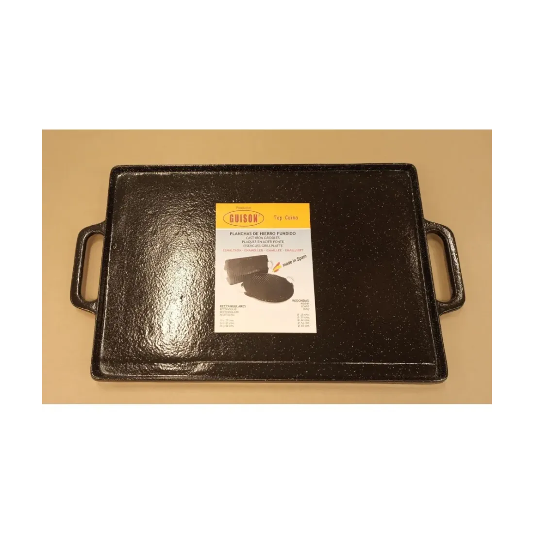 Garcima 12050 plancha asar rectangular 35X50 cm Hierro fundido