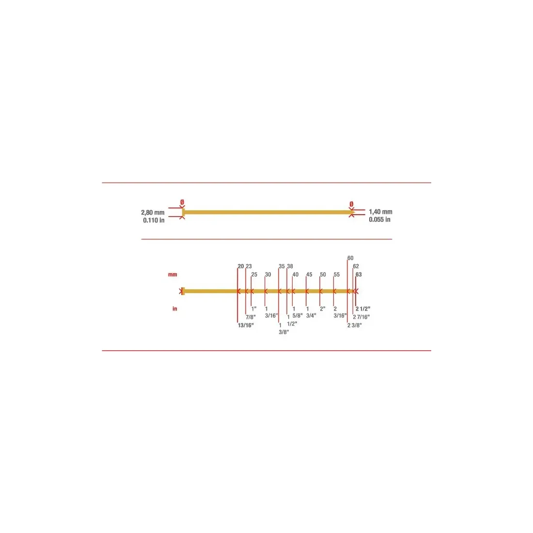 Clavadora Simes SIMB153 1205156 (BRAD 1,53 1,4 mm) B153