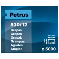 Grapas 530/12 77510 Petrus 5000 uds