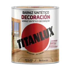Barniz incoloro brillante 750 ml Titanlux 5809391