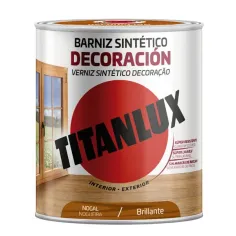 Barniz Nogal brillante 750 ml Titanlux 5809397
