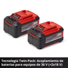 Pack 2 baterías 18V 5,2 Ah Einhell 4511526 Power X-Change PXC Twin-Pack