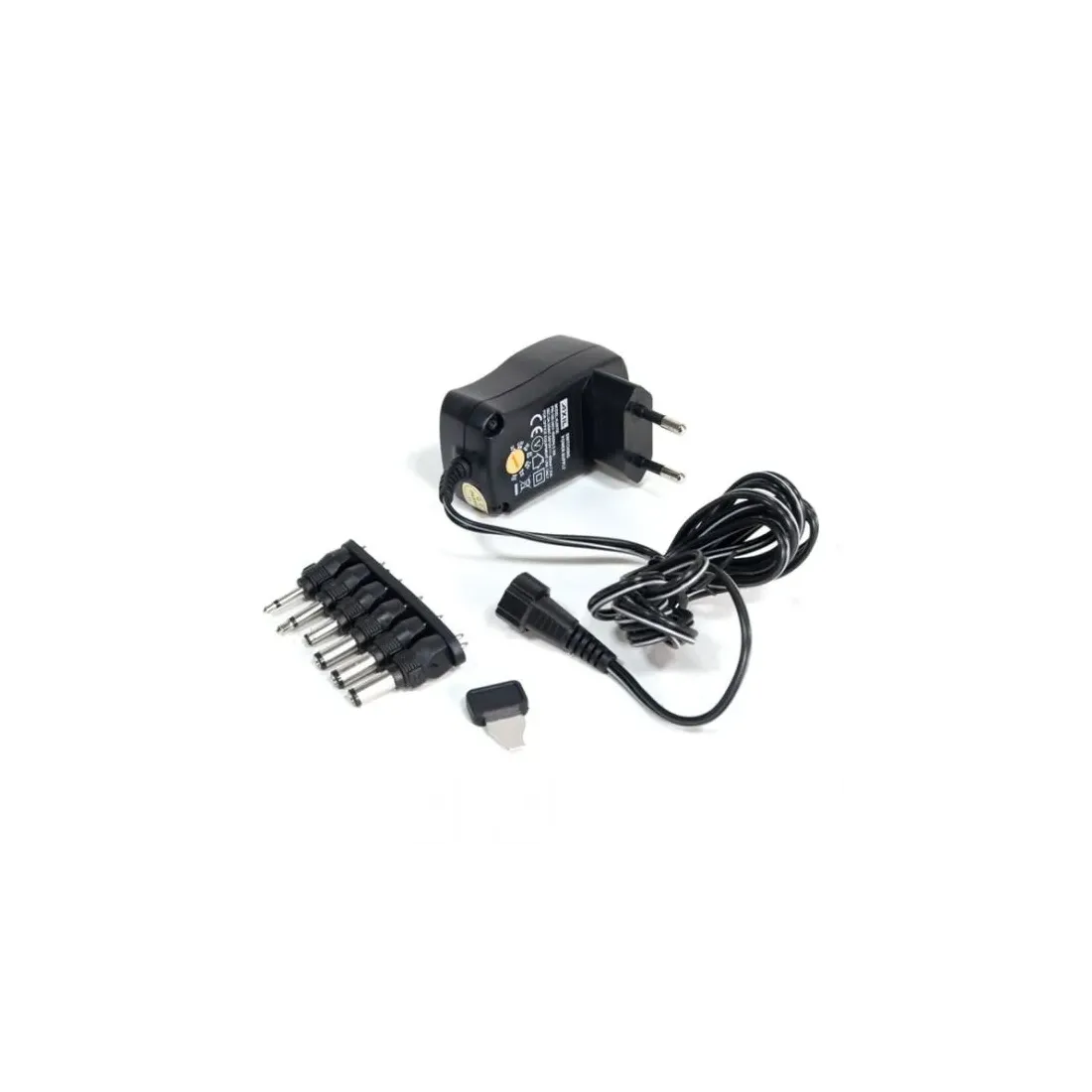 Alimentador transformador con Selector de Voltaje (3-12V) 1000mA Axil AL0871E