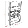 Silla, sillón jardín Alco 278AOR-0035 tubo acero 30x15