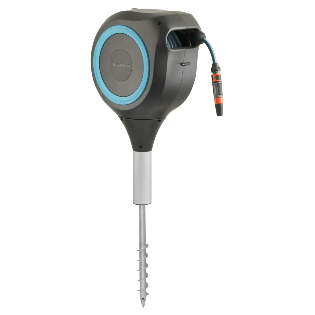 Gardena RollUp M 18614-20 portamanguera automático con piqueta 20 mt jardín