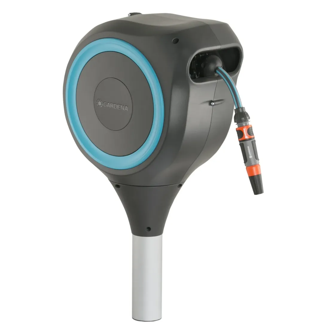 Gardena RollUp M 18614-20 portamanguera automático con piqueta 20 mt jardín