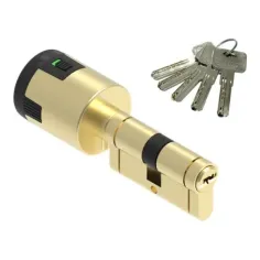 Lince cilindro seguridad latón con pomo EX.15 mm 30x40 CPLUS ALARM CP54030LZ