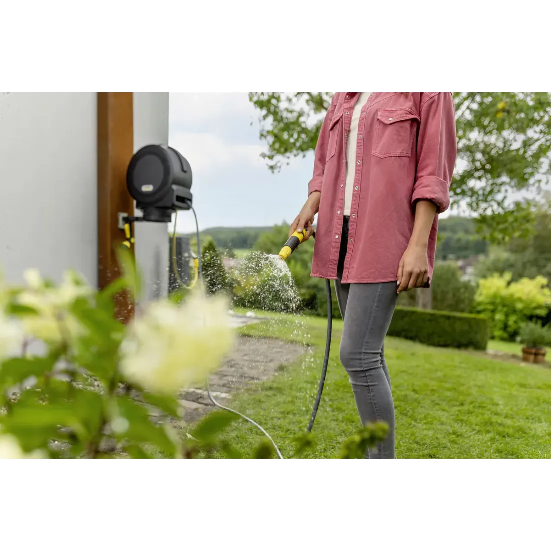 Karcher enrollador manguera 20 Mts automático HBX 4.20