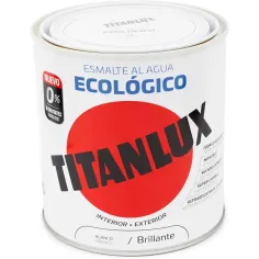 Esmalte al agua ecológico Titanlux BLANCO Brillante 750 ml 5805790
