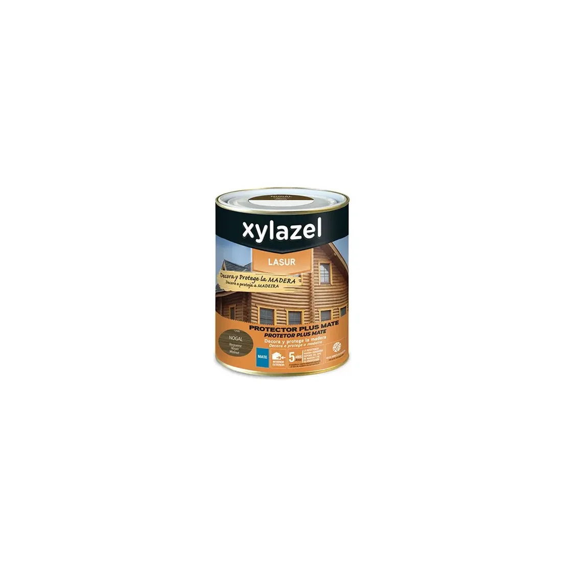 Lasur protector Xylazel Plus Decora Mate Nogal 750 Ml 5396748