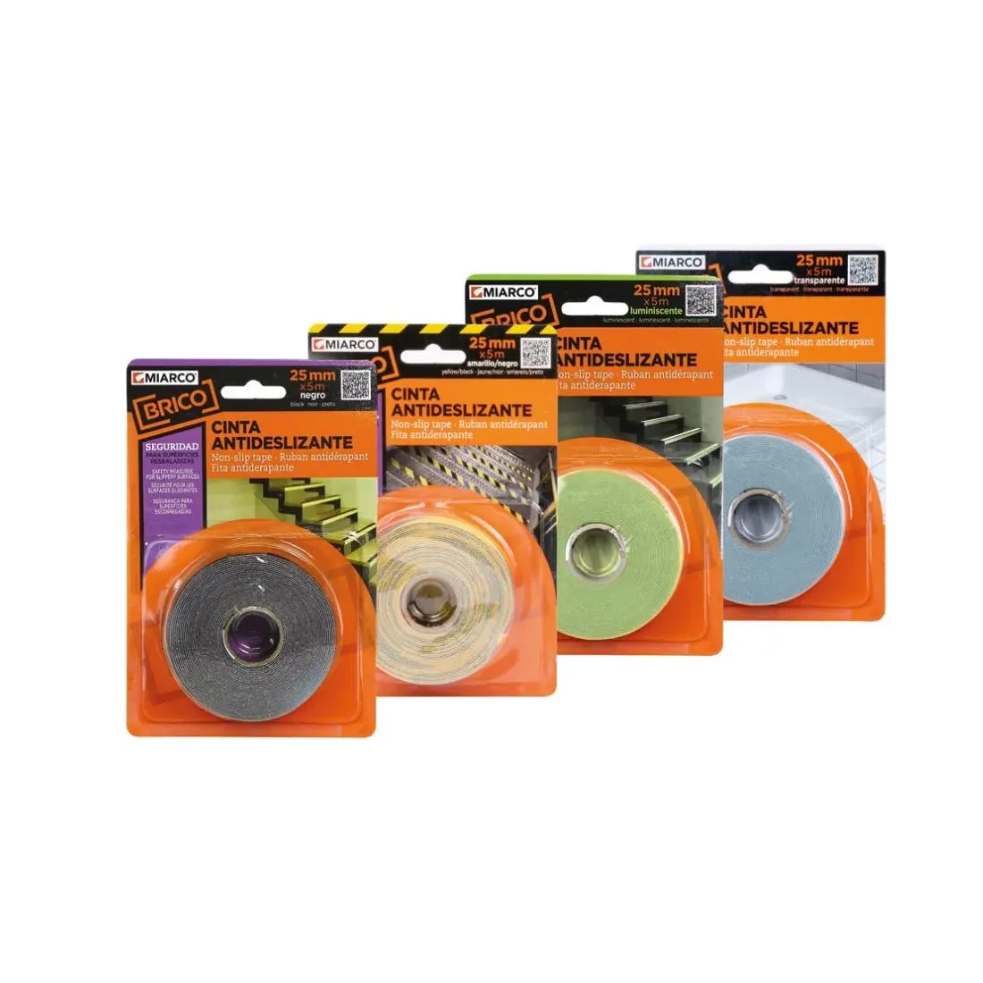 Cinta Antideslizante Transparente 25 mm X 5 m Ranger Miarco 10758