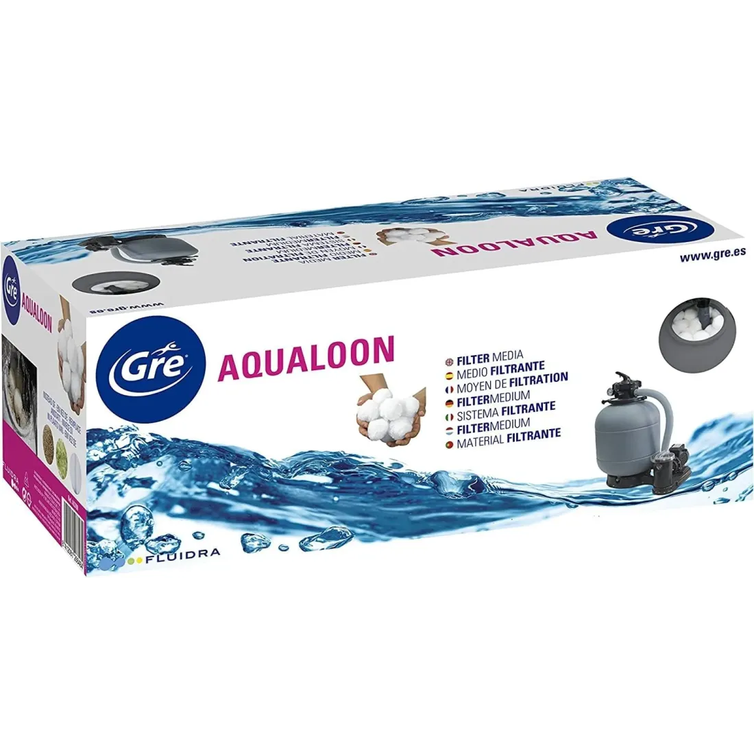 Medio Filtrante GRE Aqualoon AQ700 700 g para Depuradoras