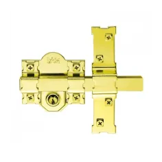 Cerrojo Fac 301L/80 dorado 01109 cilindro 50 mm