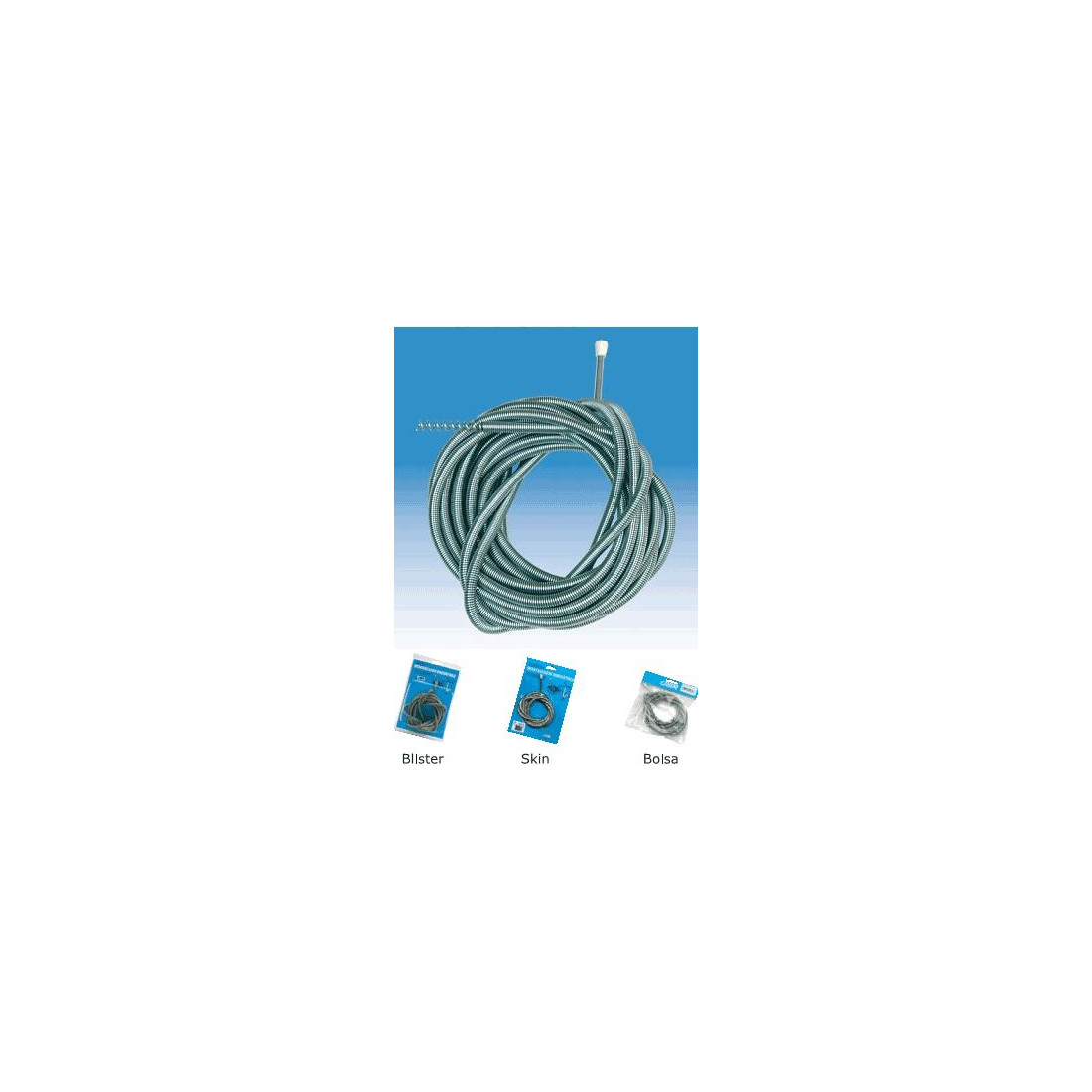 Desatascador de muelle para baño 2.5 mts 2262 Oldisfer