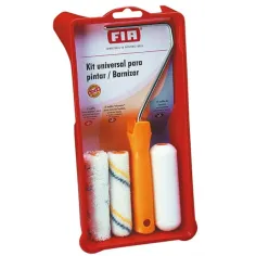 Kit bandeja + 3 mini rodillos para barnizar y pintar 3567 Barbosa