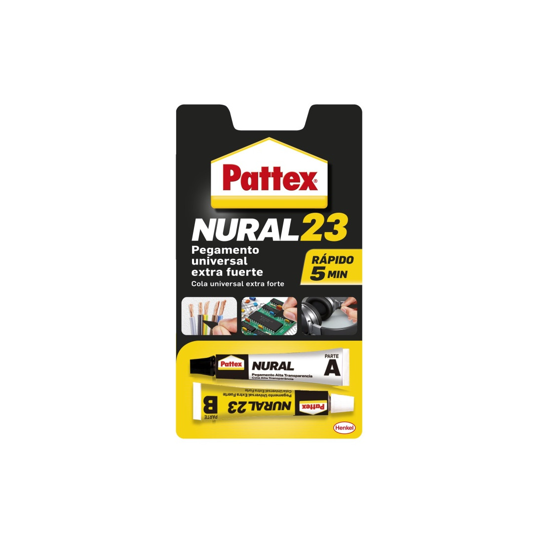 Nural 23 adhesivo universal transparente 22ml Pattex