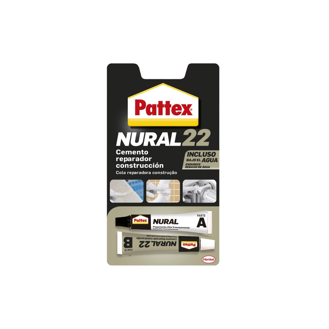 NuraL 22 reparador cemento + PVC 22ml Pattex